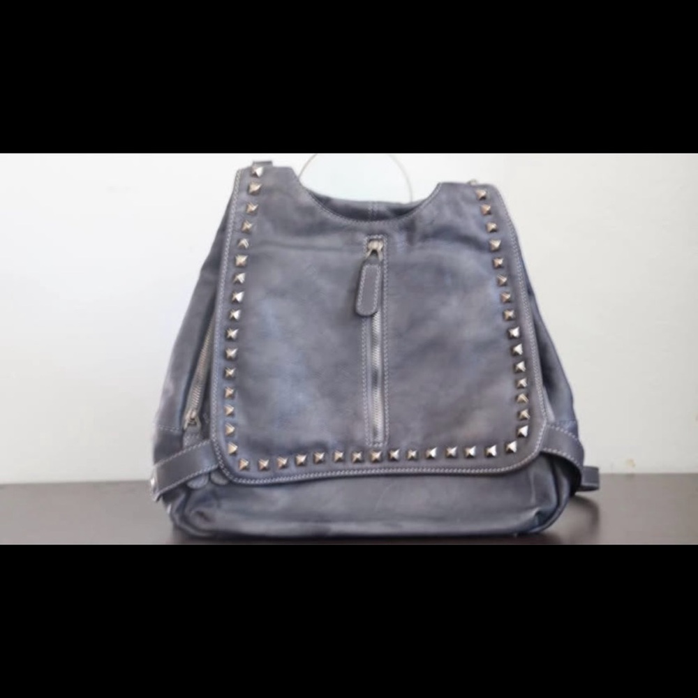 Studded Gray Women's Bag